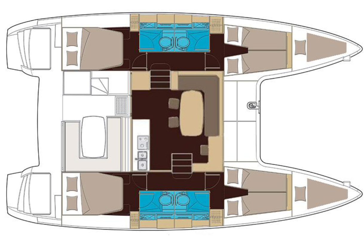 Catamaran 40 Ps/Ft - (Cozumel)